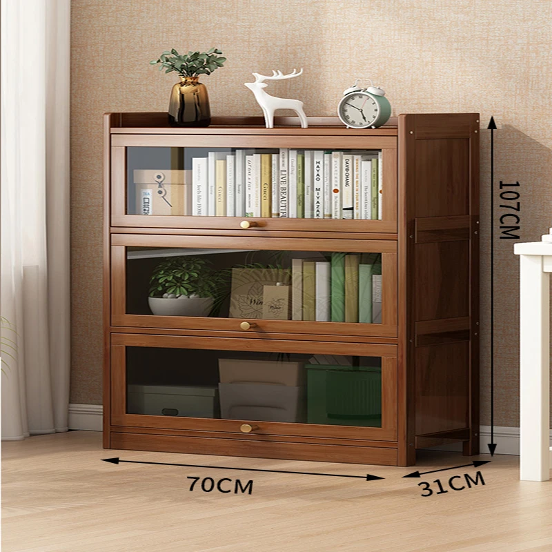 

Shelves Storage Bookshelf Floor Standing Display Organizer Wood Vintage Small Bookcase Decoration Scaffale Library Furniture