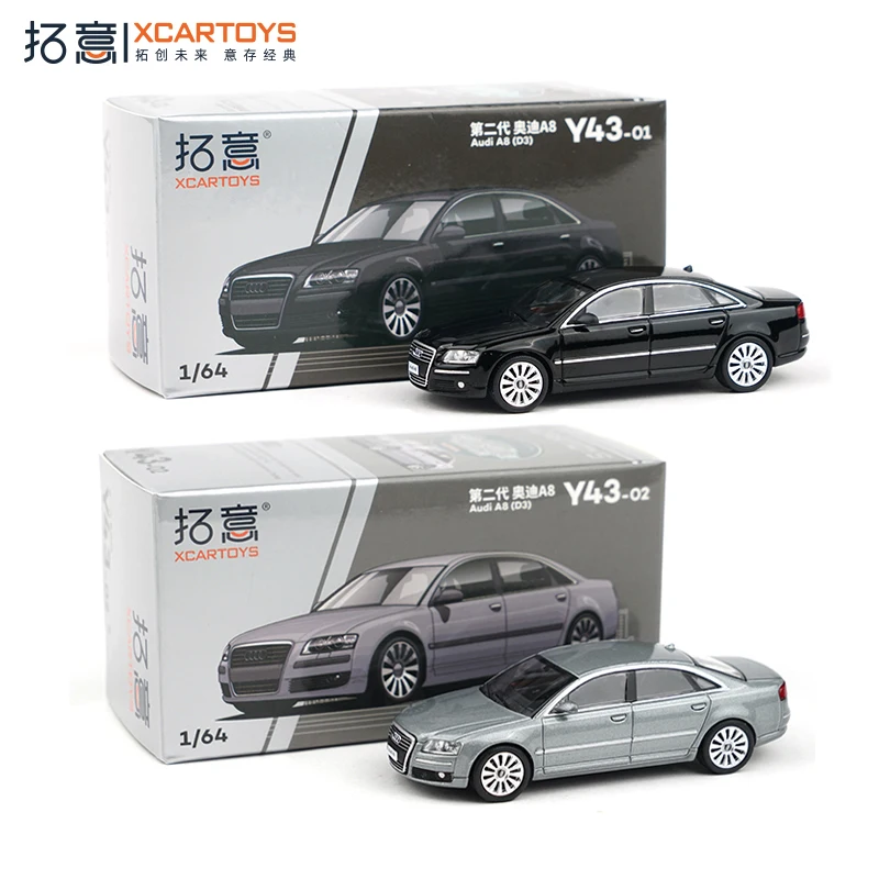 XCARTOYS 1/64 2-го поколения Audi A8 автомобиль из сплава игрушки моторный литая под