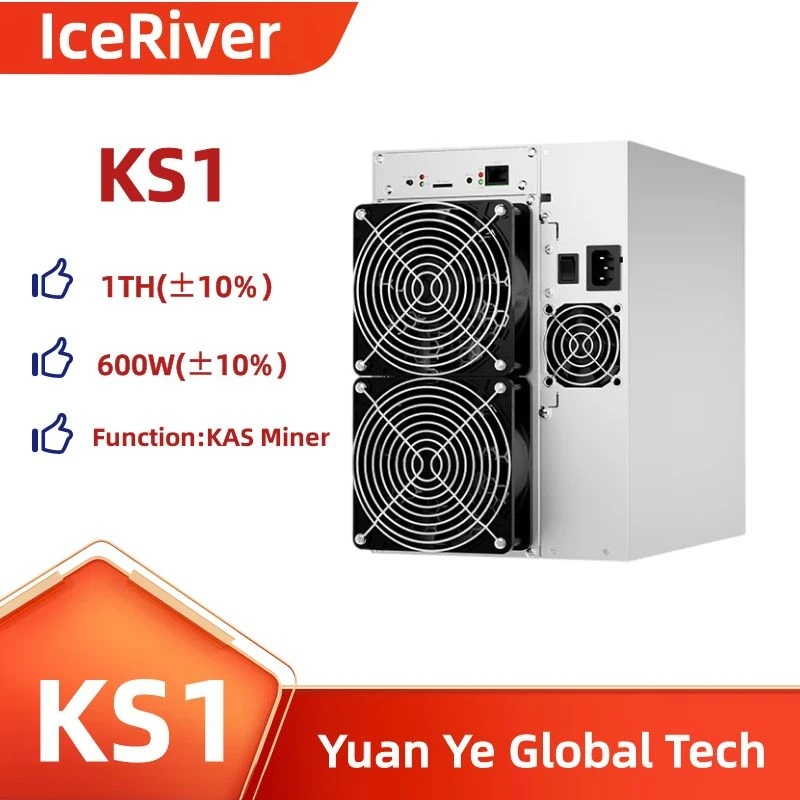 

ICERIVER KAS KS1 1TH 600W KAS Mining KHeavyHash Algorithm With Power Supply