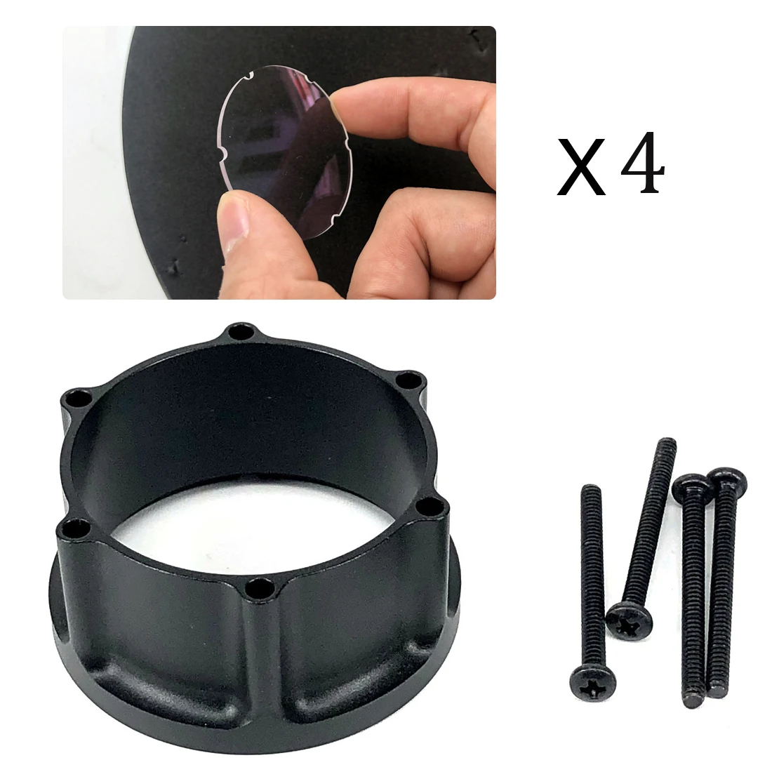 

1pc Archery Compound Bow Sight Adapter Aluminum Can Add Lens Alloy Bow Sight Outdoor Sports Target Aiming Shooting Accessories