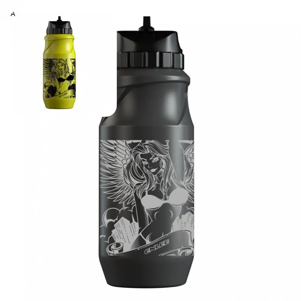 Anti Rust  Practical Widen Bottle Mouth Bike Water Bottle Beauty Print Cycling Water Bottle BPA Free   for Outdoor