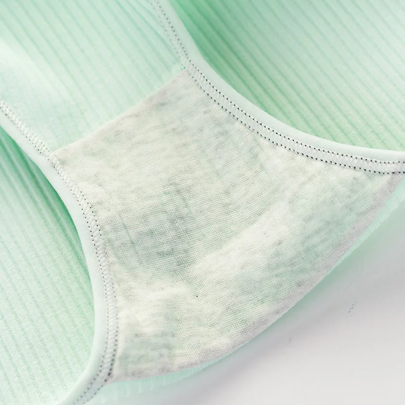 10PCS Women Panties Underwear Cotton Panties for Women Mid-Rise Solid Briefs Plus Size Lingerie Breathable Women's Underpants