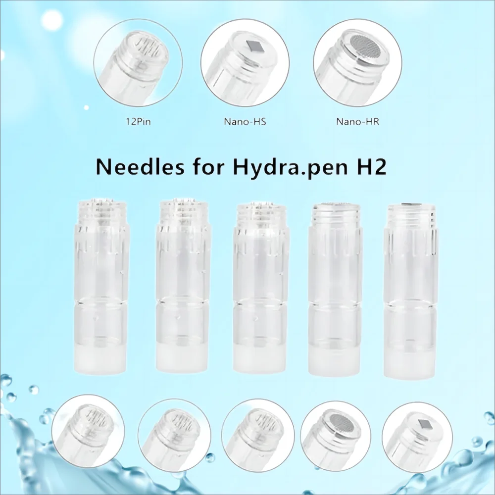 

High Hydra Pen H2 Cartridges Original Microneedling Mesotherapy 12 Pins Acid Needle Auto Injection Hydrapen Nano-HR Microneedles