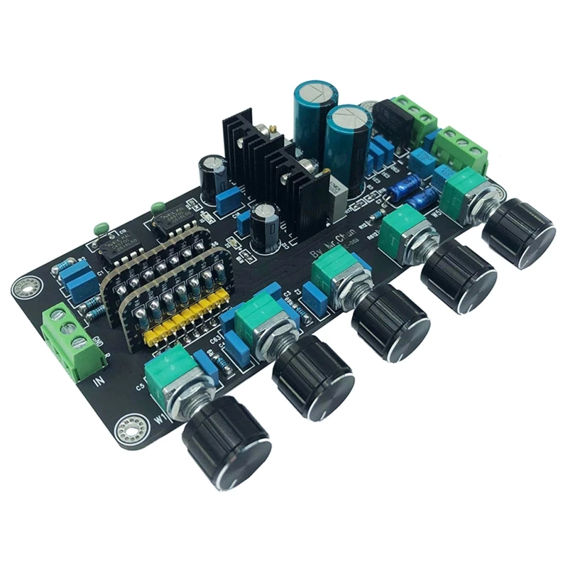

Preamp Tone Board UPC4570C OP AMP with LM317+LM337 Circuit Stereo Preamplifier Volume Tone Control Super OPA2604 AD827JN