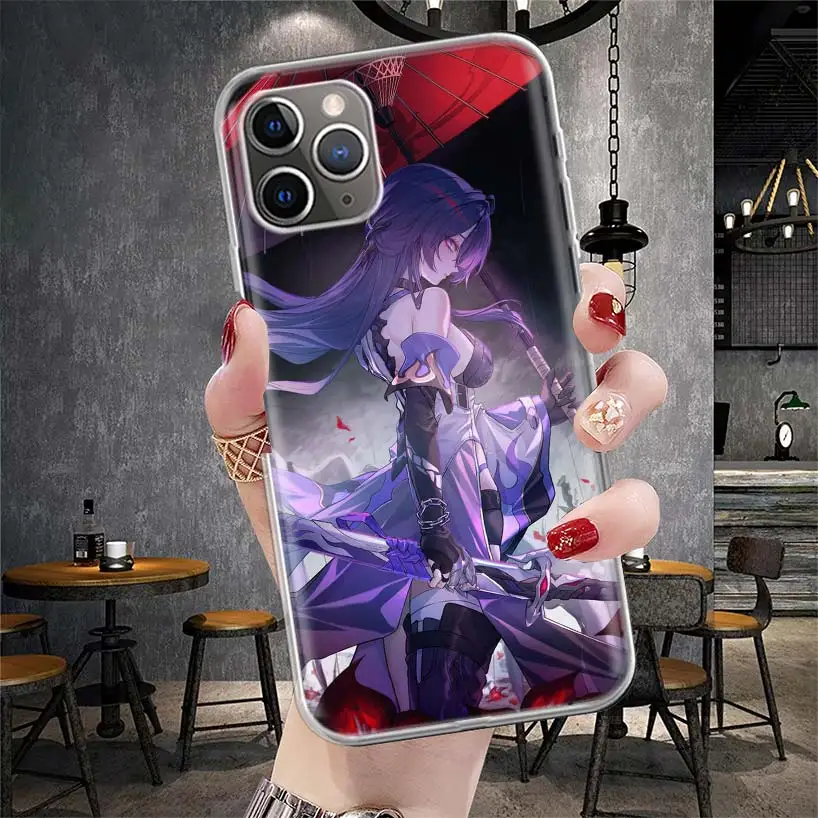 Мягкий чехол для телефона Honkai Star Rail Acheron для iPhone 11, 17 Air, 17E, 16E, 16 Pro Max, 15+, 14 Plus, 13, 12, Apple 7, SE, 8, Fundas Coque 11 (art.: 3920db2bcefa5) - 3920db2bcefa5