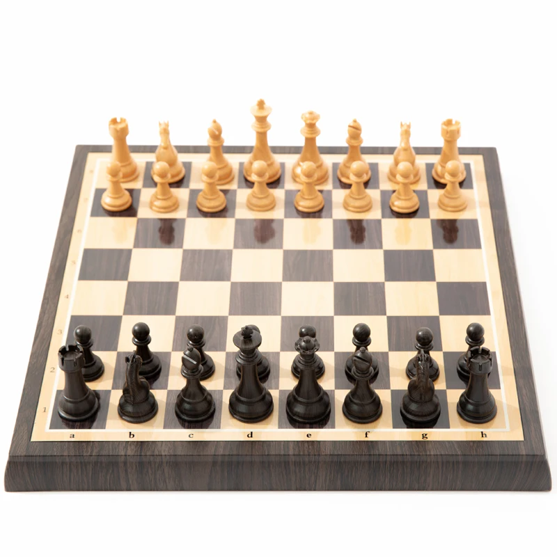 Professional Magnetic Chess Board Luxury Imitation Wood Grain Dedicated Game Xadrez Tabuleiro Jogo Board Game Pieces LG50QL