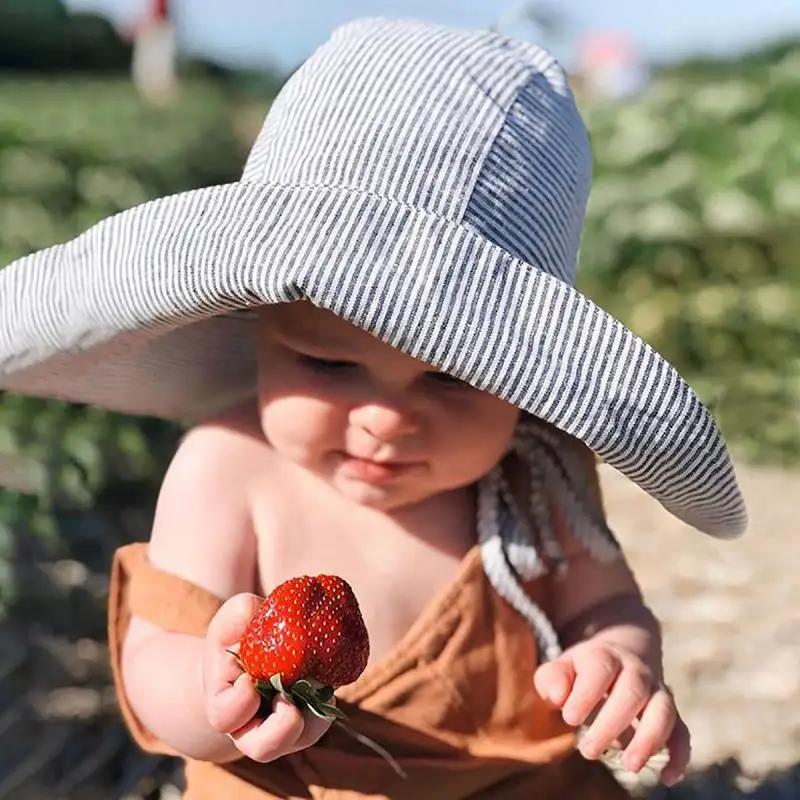 

Baby Sun Hat for Boys Girls Panama Hat Fisherman bucket Hat Kids Summer Cap Outdoor Beach Sun Protection Children Cap for 1-12Y