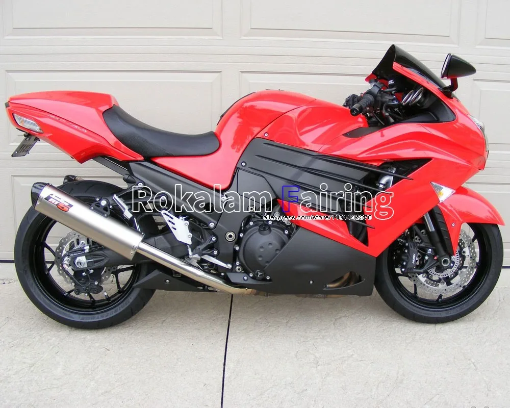 

Body Kit For Kawasaki ZX14R 2012 2013 2014 2015 ZZR1400 ZX-14R Red Black Sportbike Fairing Kit (Injection molding)