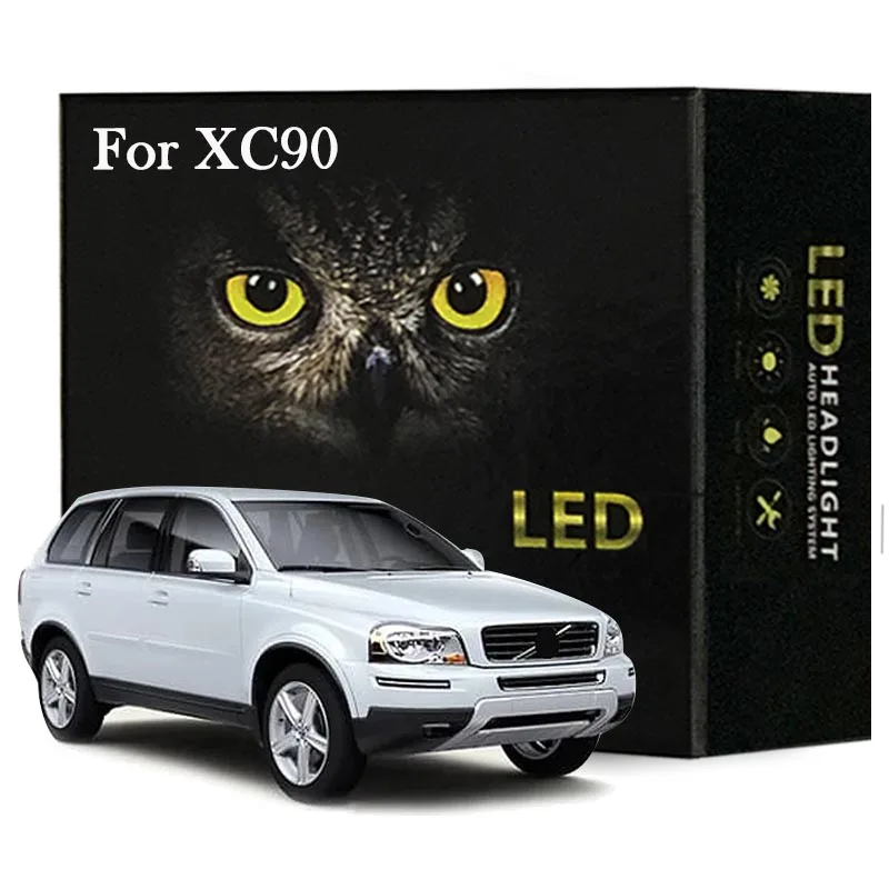 

22Pcs Led Interior Light Kit For Volvo XC90 2012 2013 2014 LED Dome Map License Plate Light Canbus