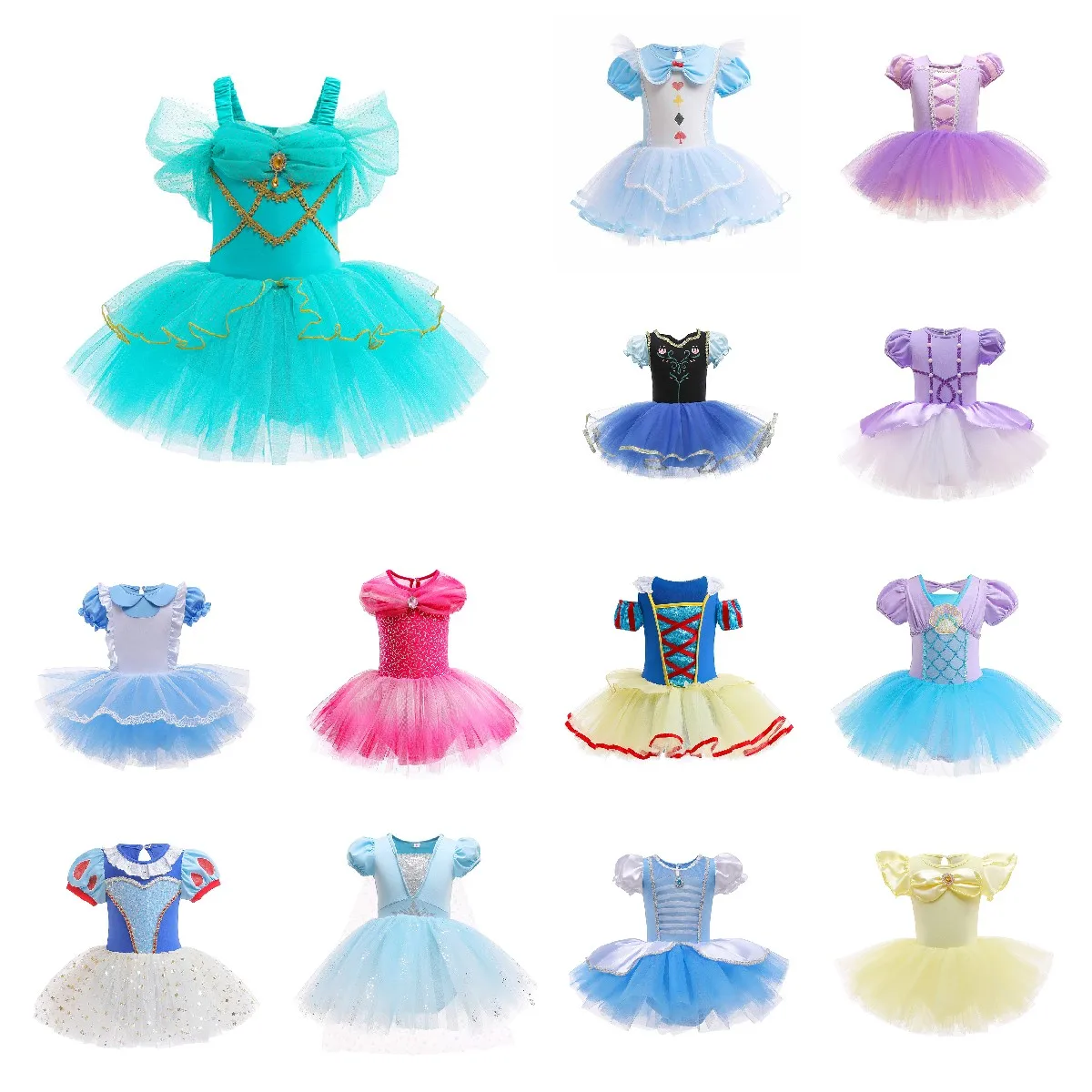 

Ballerina Fairy Girls Cosplay Dancing Princess Dress Baby Ballet Tutu Dress Fancy Party Dress Up Children Disguise Clothing 2-8T