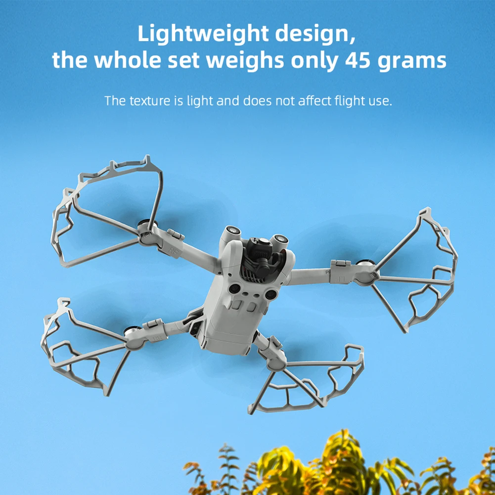 

4 шт. комплект защитных чехлов для пропеллера для DJI Mini 3 Pro Лопасть Винта дрона реквизит Веер-крыло защитный бампер аксессуары серый