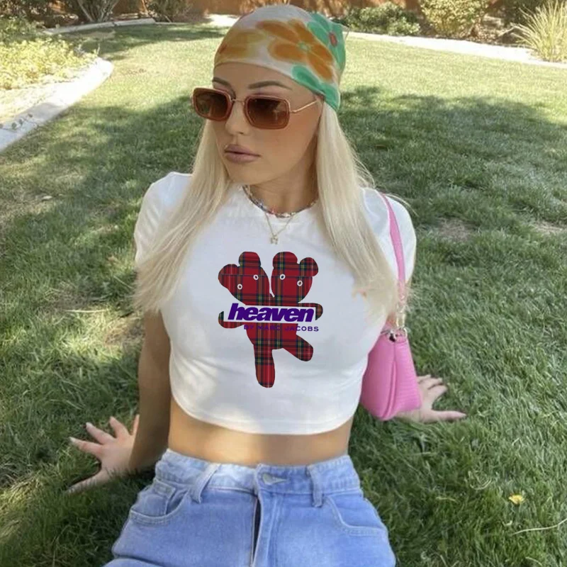 

Женский Готический укороченный топ, Винтажная футболка в стиле 90-х