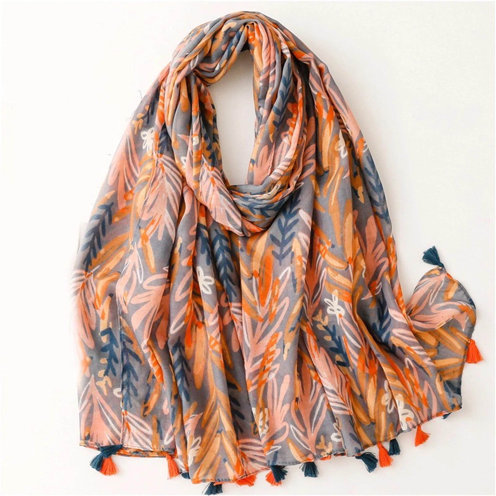 Мусульманский головной платок 180*85 см Модное теплое пляжное полотенце с принтом