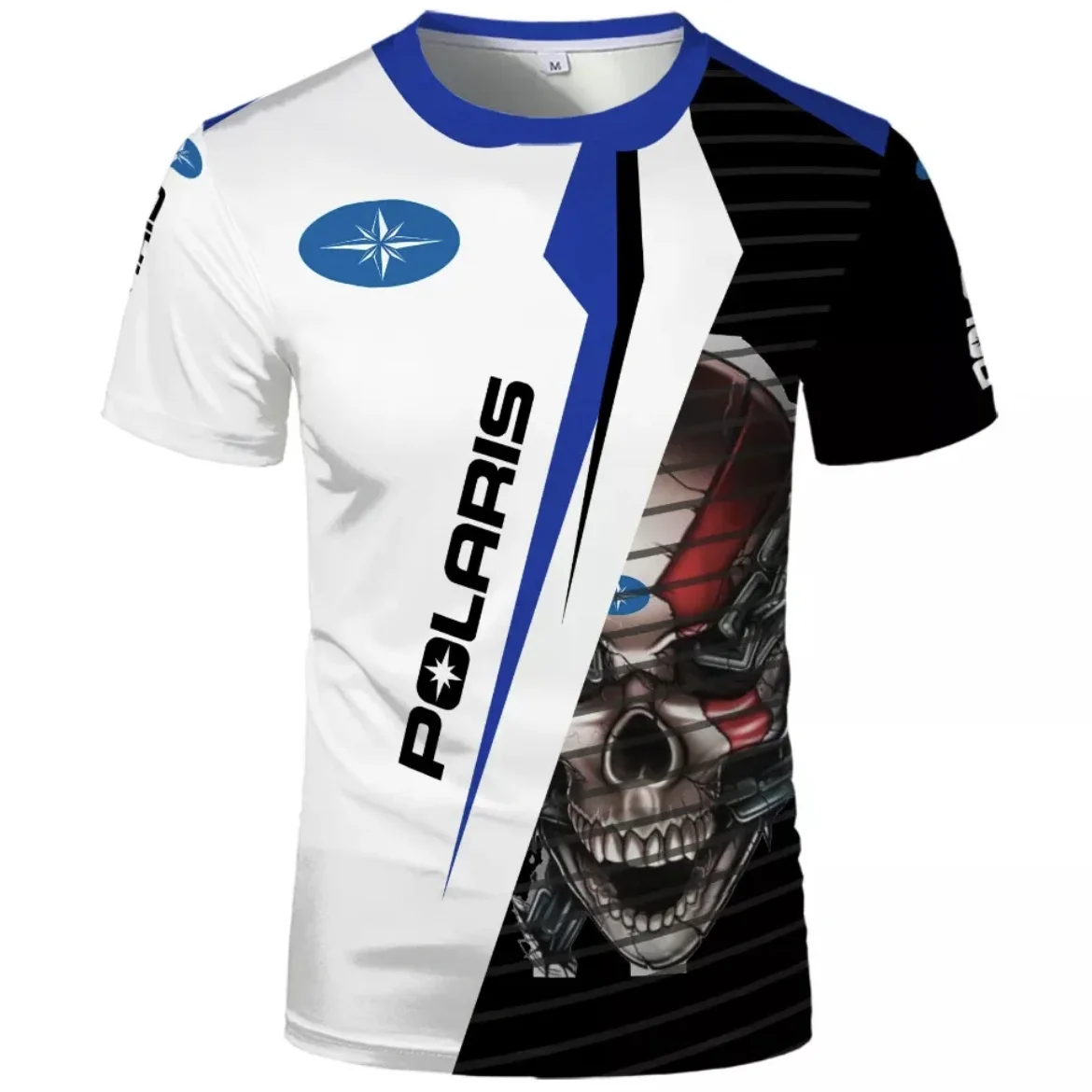 2023 Summer Hot Selling 3D Printing Polaris Motorcycle Short Sleeve Outdoor Bike Off Road Sports Lover Men's Graphic T-shirt