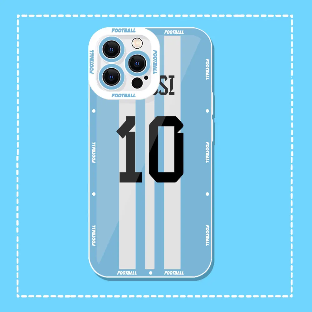 Чехол FootBall номер 10 для Samsung Galaxy A55 A54 A53 A52 A52S A72 A71 A35 A34 A32 A31 A25 A24 A23 A22 Cqoue прозрачный