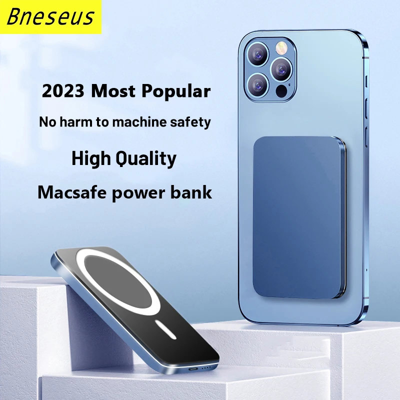 

10000mAh Macsafe Powerbank Magnetic Wireless Power Bank Portable 20W Charger For iphone 12 13 14 External Auxiliary Battery Pack