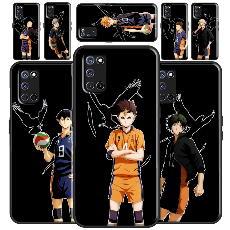 Haikyuu! Чехол Karasuno для волейбольной команды OPPO A5 A9 A31 A53 A53S, чехол для OPPO A54 A74 A94 A3S A5S A15 A83 A91 A52 A72