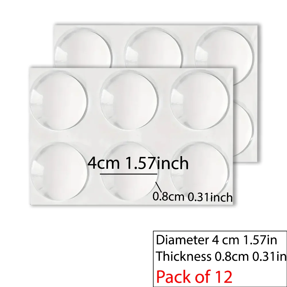 

Набор Из 6 Прозрачных Резиновых Ограничителей Для Дверных Ручек, Самоклеящиеся Бамперы Для Дверей