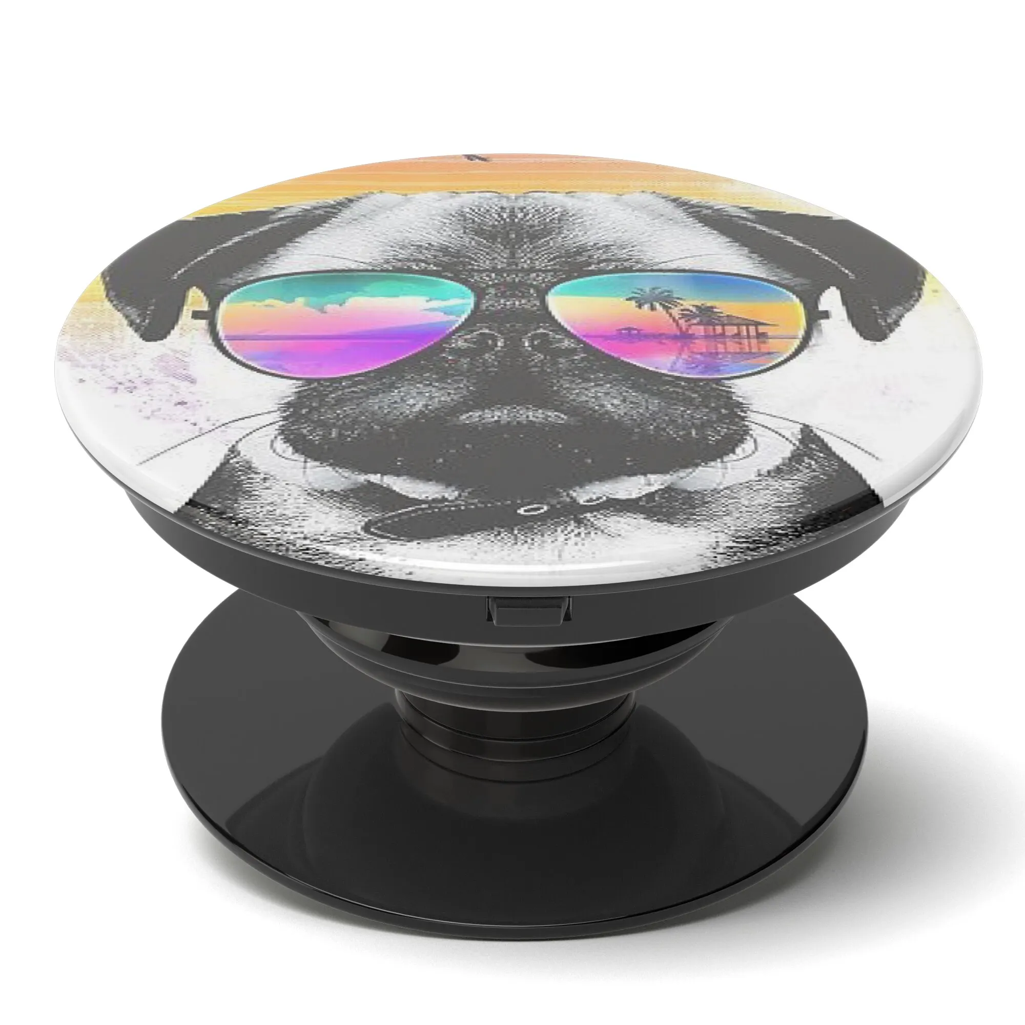 Попсокет для телефона (Мопс в очках)