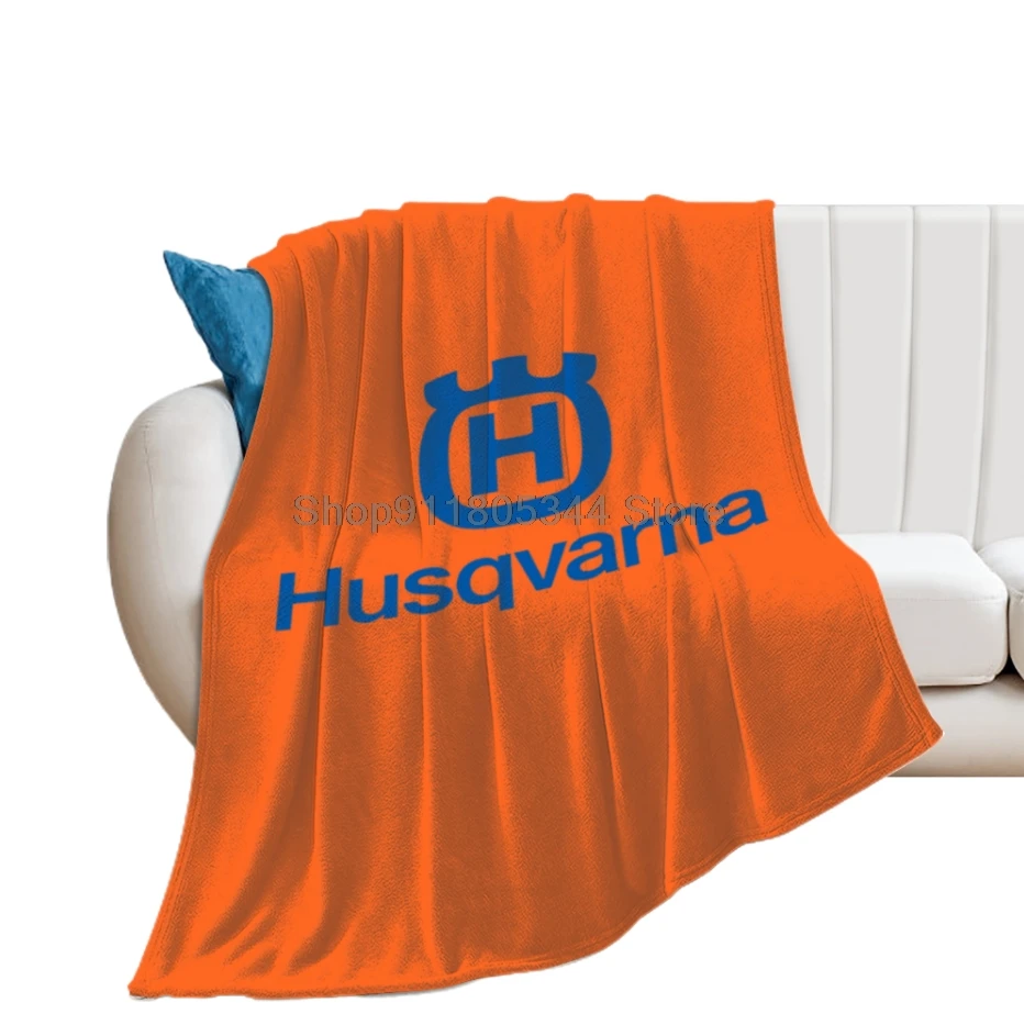 

Marca da motocicleta husqvarna jogar cobertor fuzzy quente joga para o inverno cama 3d impressão macio micro velo cobertor
