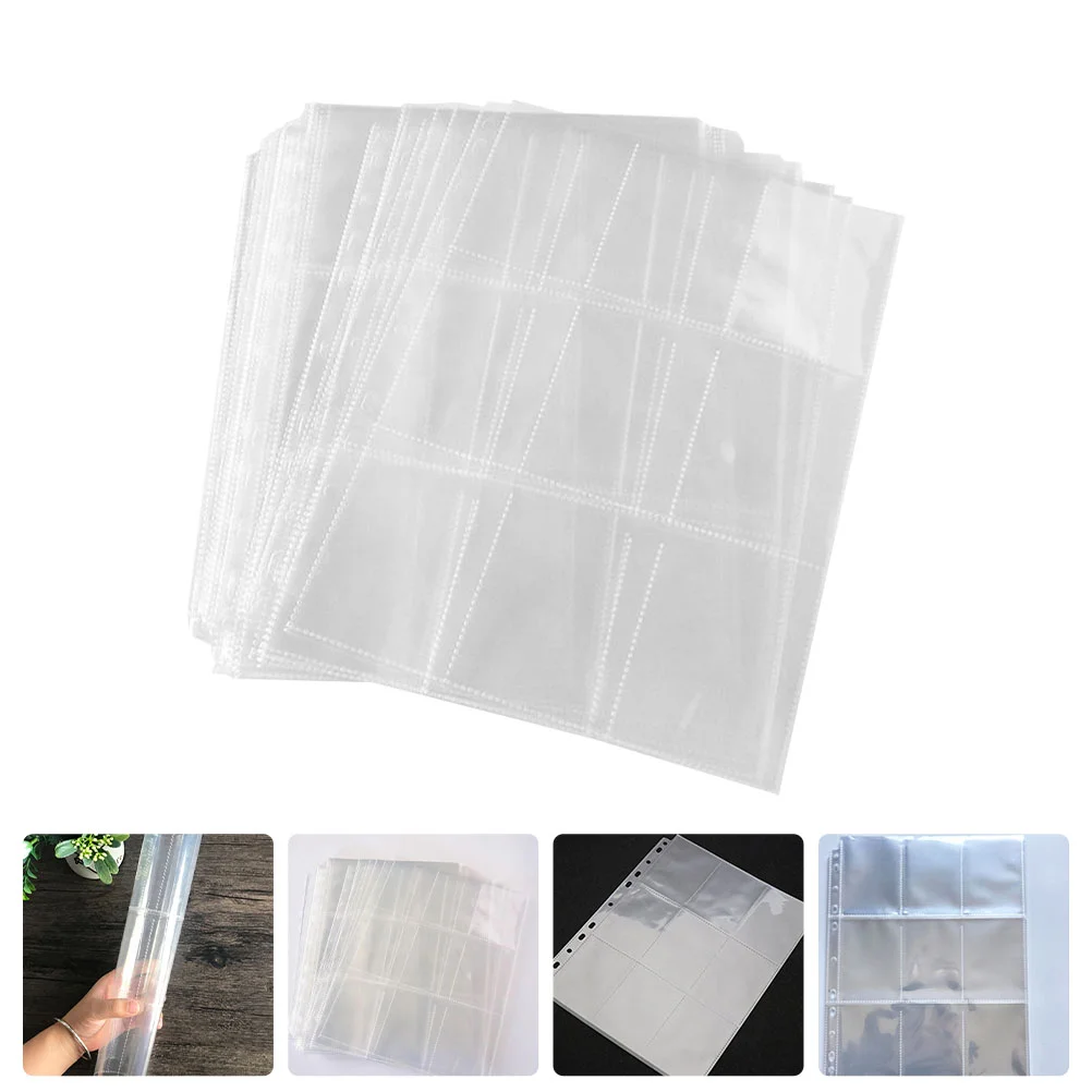 

Photo Album Sleeves Pockets Binder Refillspostcard Clear Sheets Holder Page Refill Book Trading Transparent Film Pages Business