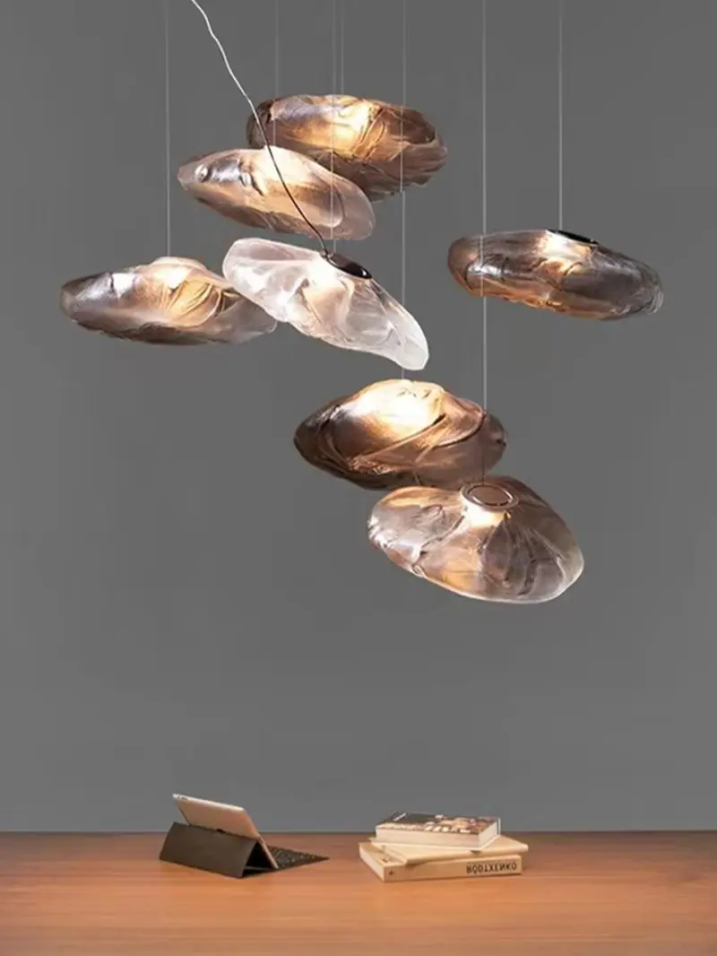 

Nordic Cloud Design Glass Pendant Light LED Hanging Lamp Living Dining Room Restaurant Loft Stairwell Chandelier Indoor Lighting