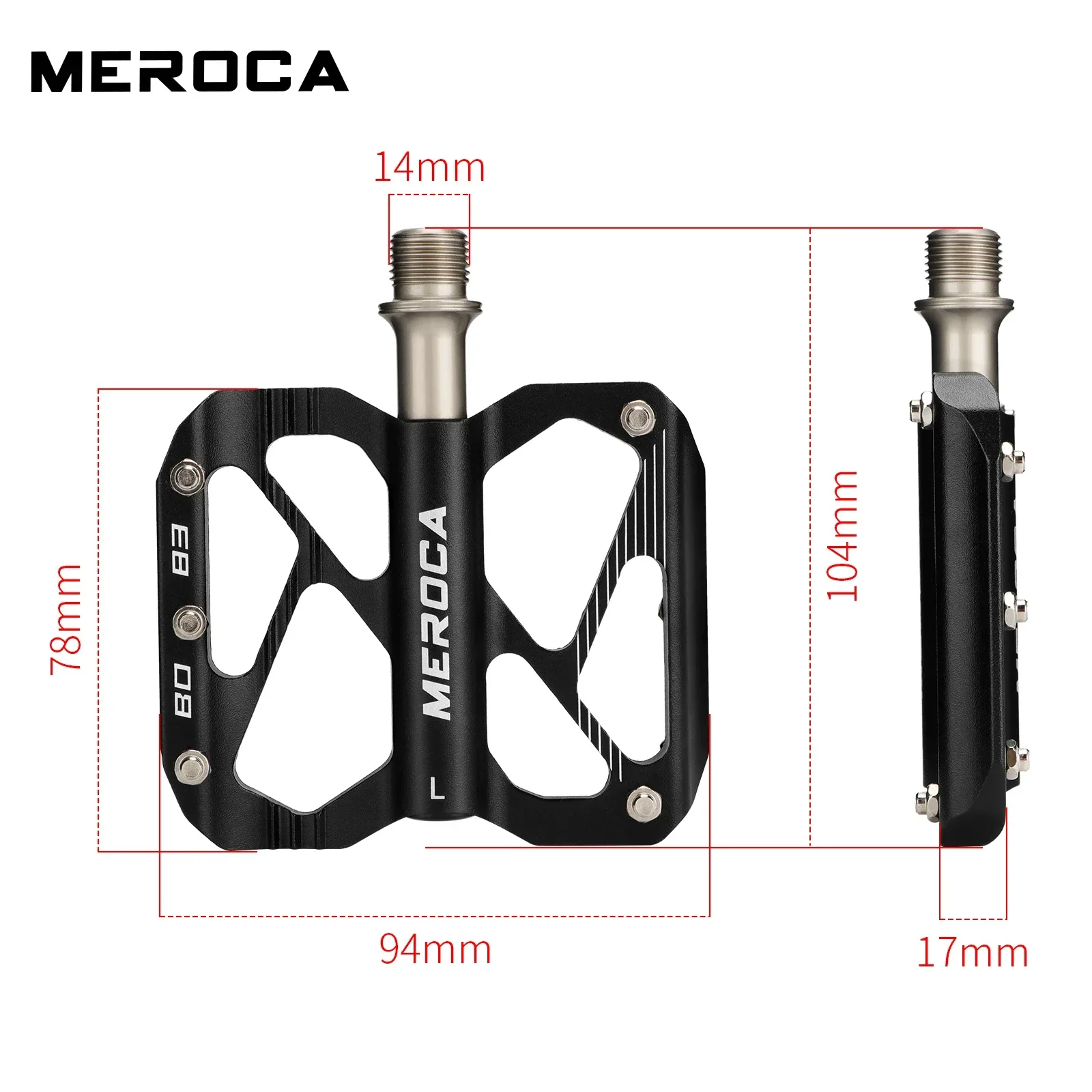 Сверхлегкие педали из алюминиевого сплава для горных велосипедов