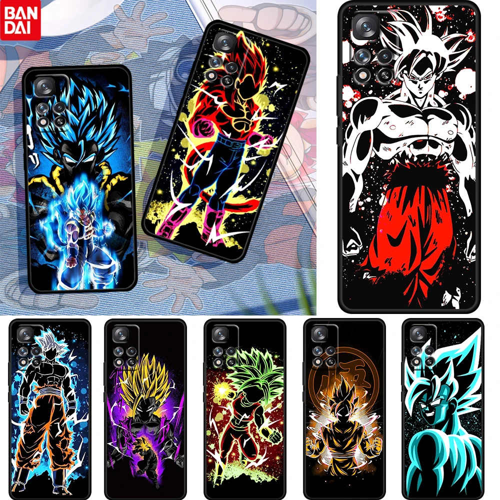 

Dragon Ball Anime DBZ For Xiaomi Redmi Note 11 10 11T 10S 9 9S 8 7 5G 4G Soft Silicone Black Phone Case Fundas Coque Capa Cover