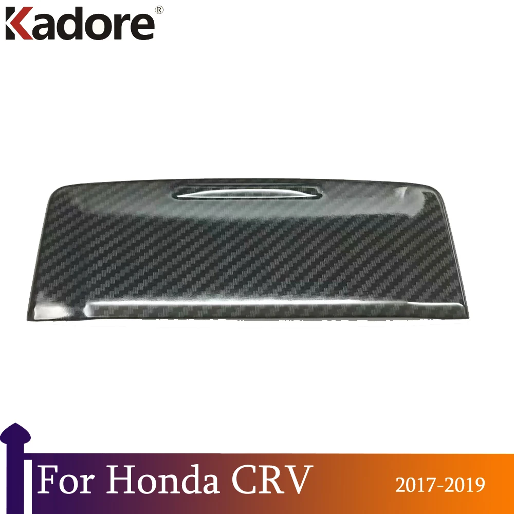 

For Honda CRV CR-V 2017 2018 2019 Carbon Fiber Car Sunglasses Holder Door Handle Cover Trim Glasses Case Storage Buckle Box