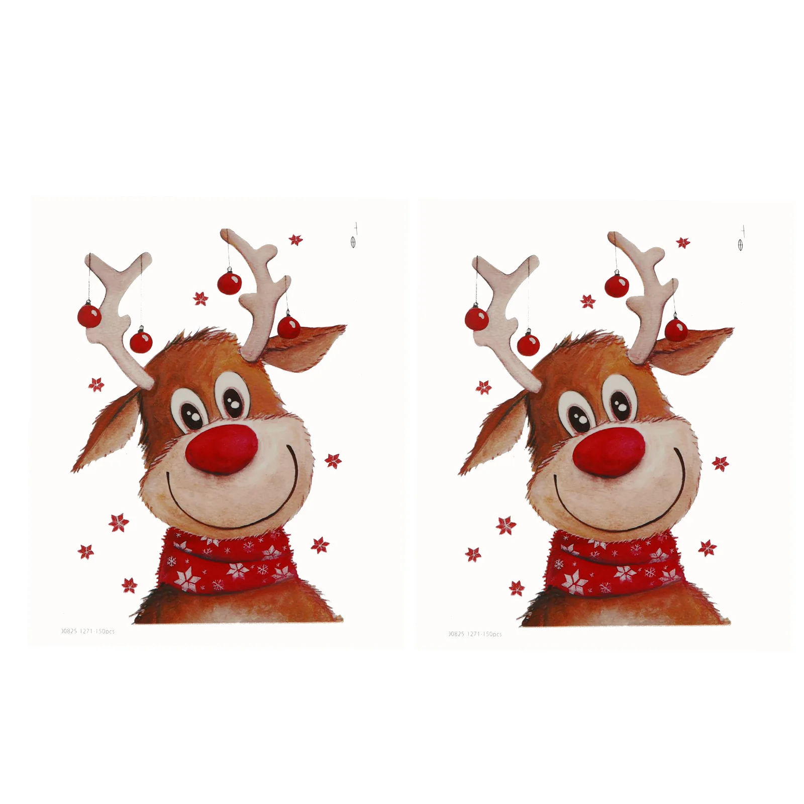 

Christmas Irontransfer Appliques Heat Patch Clothing Applique Decals Deer Stickers Sewing Sew Embroidered Xmas Elk Sticker