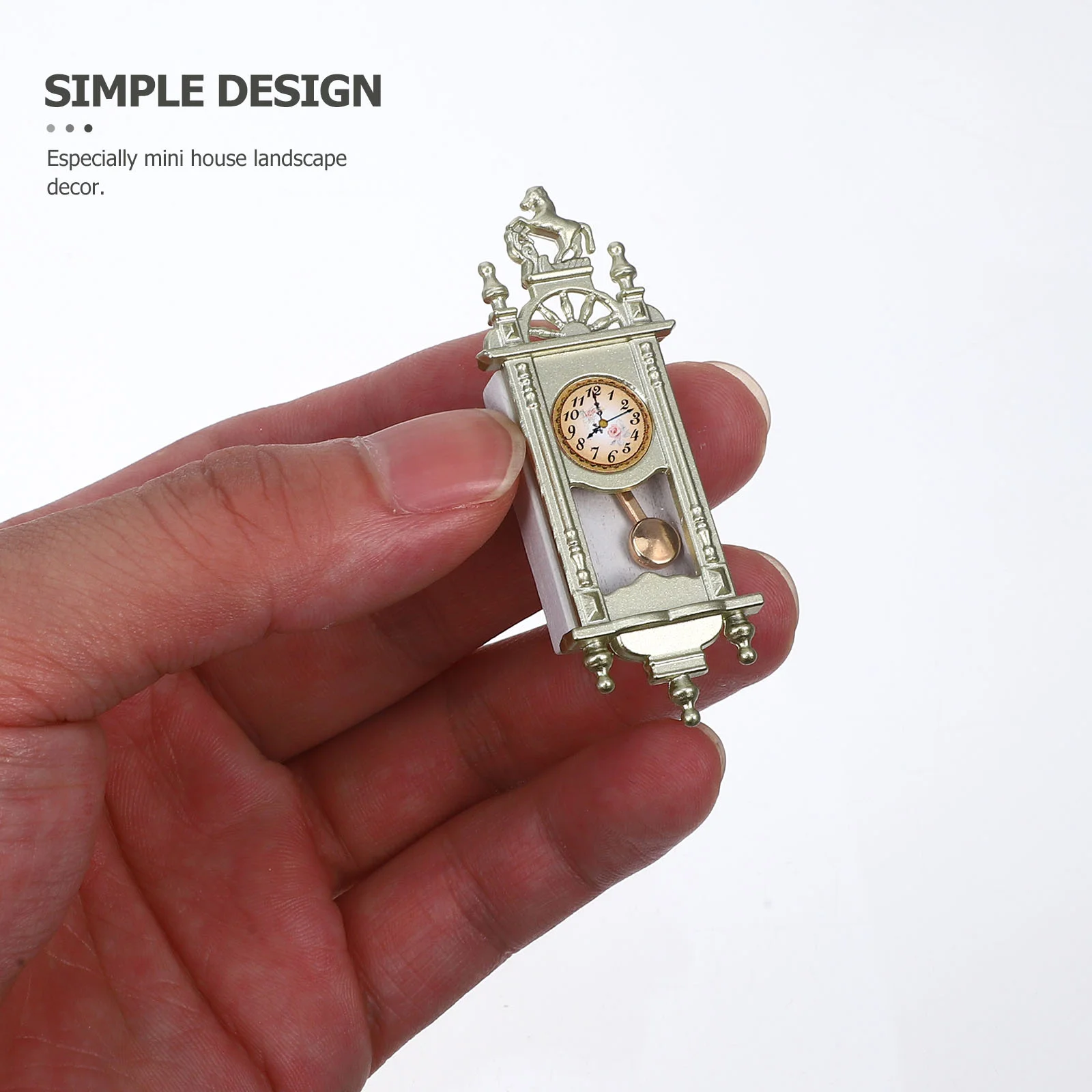 Кукольный домик часы подвеска маленький маятниковый мебель миниатюрный