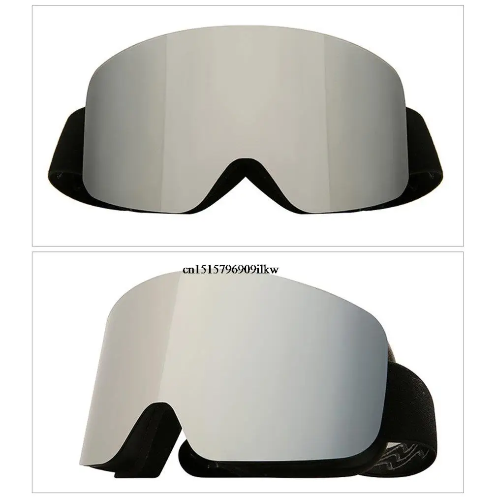 UV400 REVO OTG Ski Goggles Double Layer Anti-Fog Magnetic Absorption Cylindrical for Men Women Ski Glasses Mask  Snowboard TPU