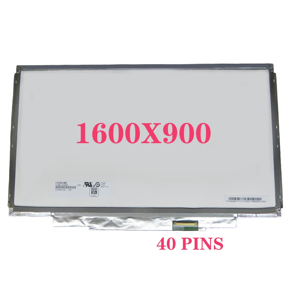 CLAA133UA01 LCD Matrix For SONY VPC-SA SB SC SD VPC-SA25 VPC-SA27 LVDS 40 Pins Laptop LED Screen 1600X900 Display Panel
