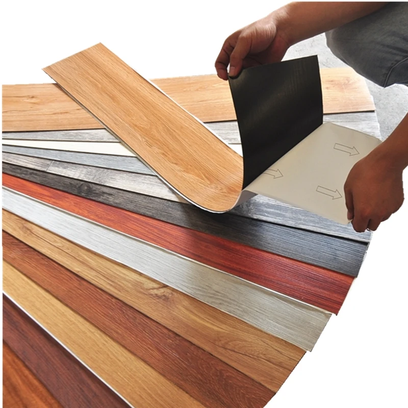 

3D Self-Adhesive Wood Grain Floor Wallpaper Modern Wall Sticker Waterproof Living Room Toilet Kitchen Home Decor Floor Sticker