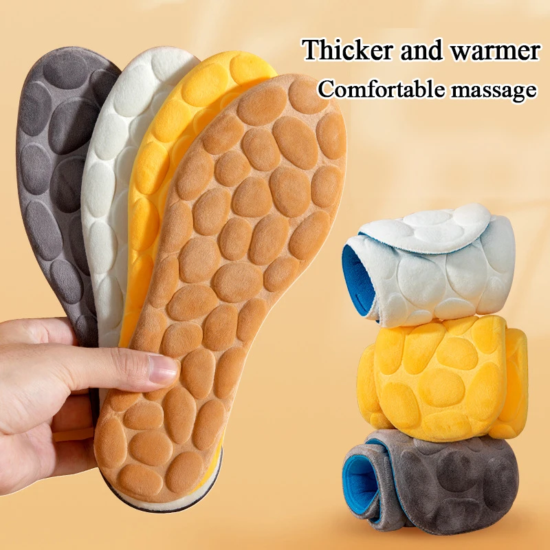 

1Pair Latex Massage Insoles For Shoes Comfortable Breathable Sweat Absorbing Deodorant Shock Absorption Men's Women Shoe Pads