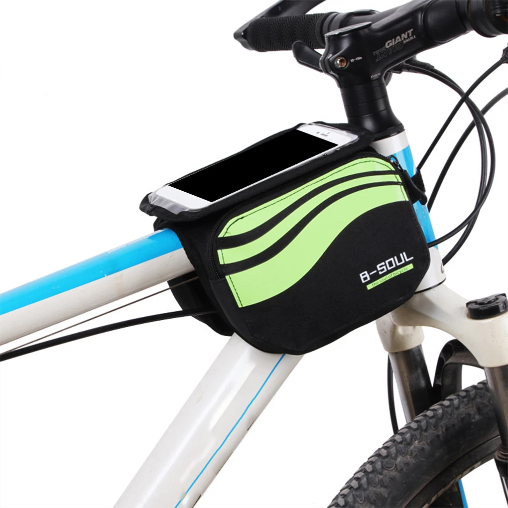 

5 7 Inch Bike Phone Touchscreen Bag Bicycle Front Handlebar Mounted Storage Saddle Pouch Waterproof Pannier Bag