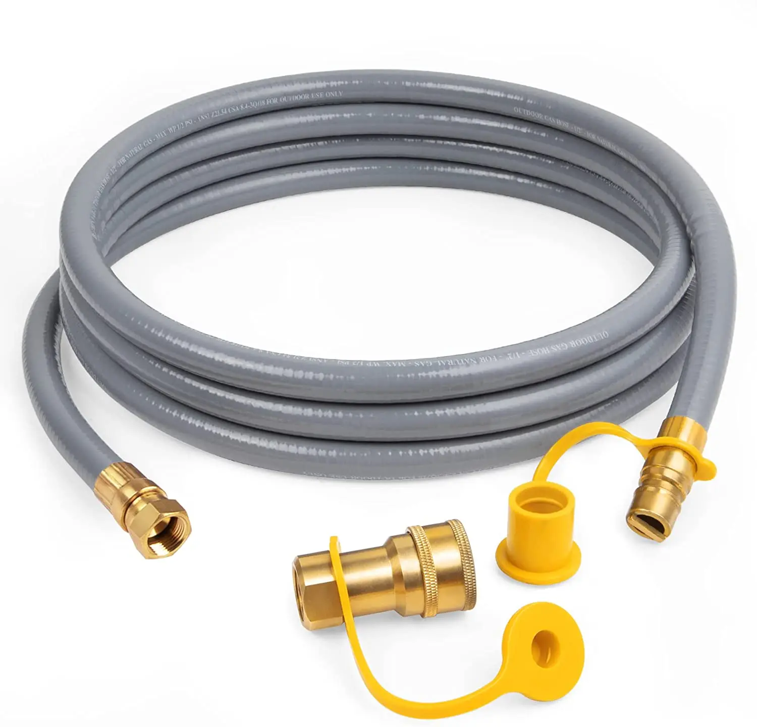 

3/8-Inch Natural Gas Quick Connect Hose, Propane to Natural Gas Conversion Kit for Grill, Smoker, Fire Pit, Patio Heater and Mor