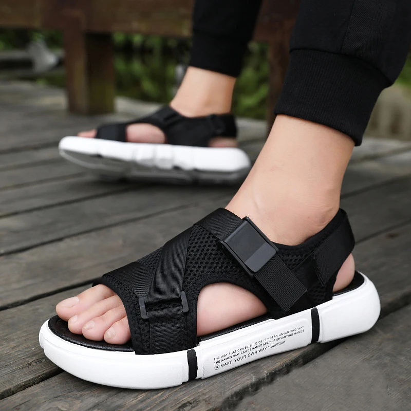 Fashion Comfortable men's sandals Sport Adjustable Strap Summer Walking Hiking Sandals, Teenagers Open-Toe Sandals for men