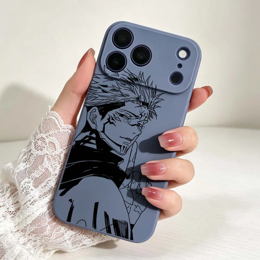 Фото Чехол для телефона Sukuna Ryoumen Jujutsu для Apple iPhone 17 16 16e 15 14 13 12 11 Pro Max Plus Mini, мягкий, подарок №5