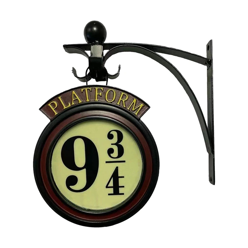 

1 Piece Home Garage Room Decor 9 3/4 Sign Hogwarts Magic Light Fan Lovers Gift Black