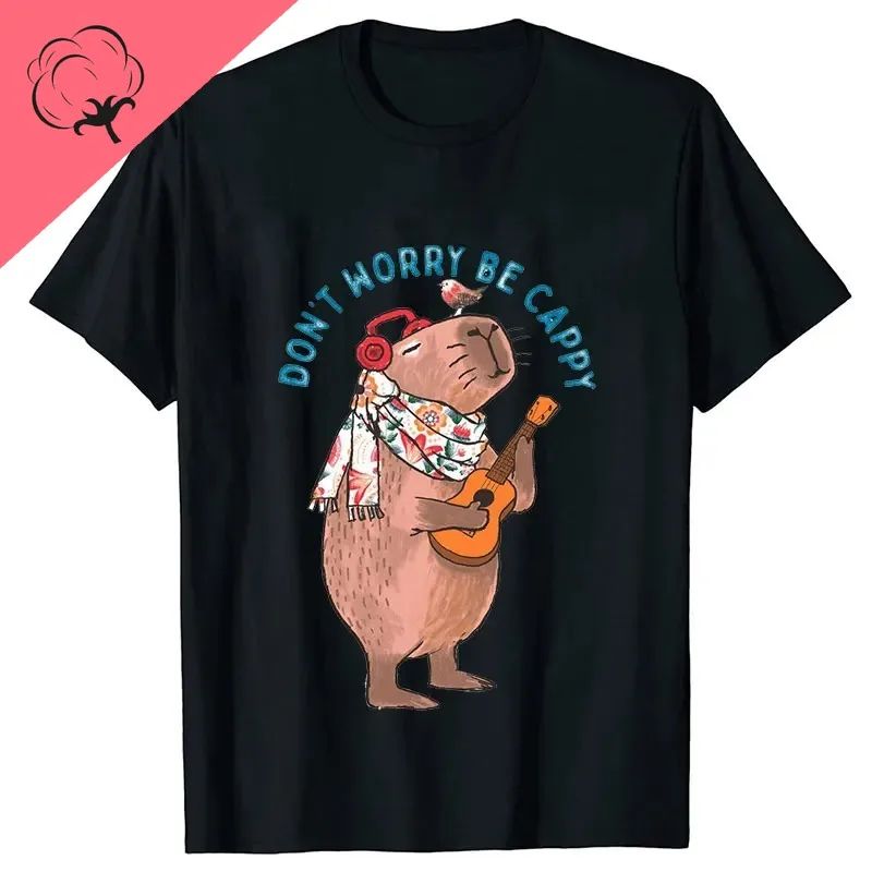 Женские футболки Не волнуйтесь будьте спокойствие милая футболка с мультяшным