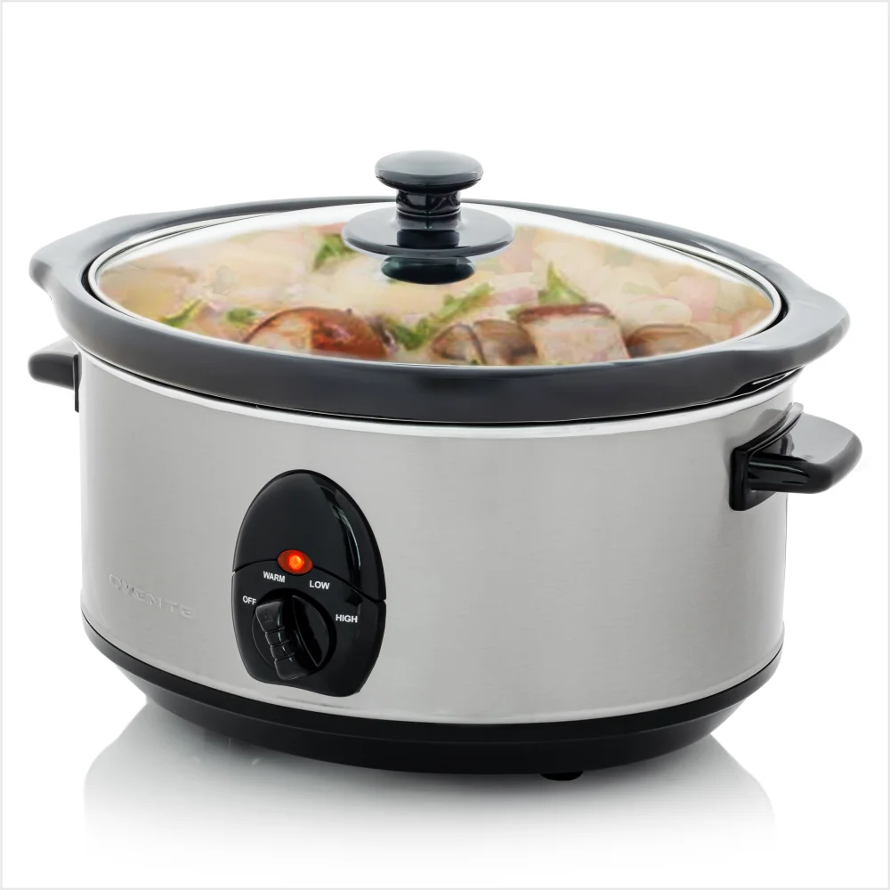 Ovente Electric Slow Cooker 3.7 Quart with 3 Temperature Set