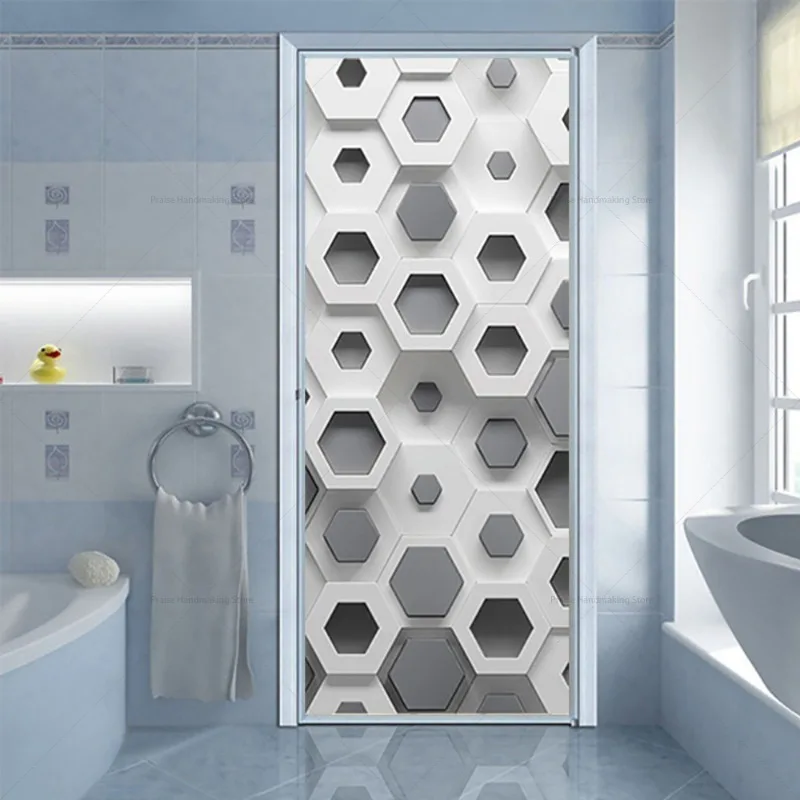 Настенная Наклейка с двойной дверью для гостиной прихожей