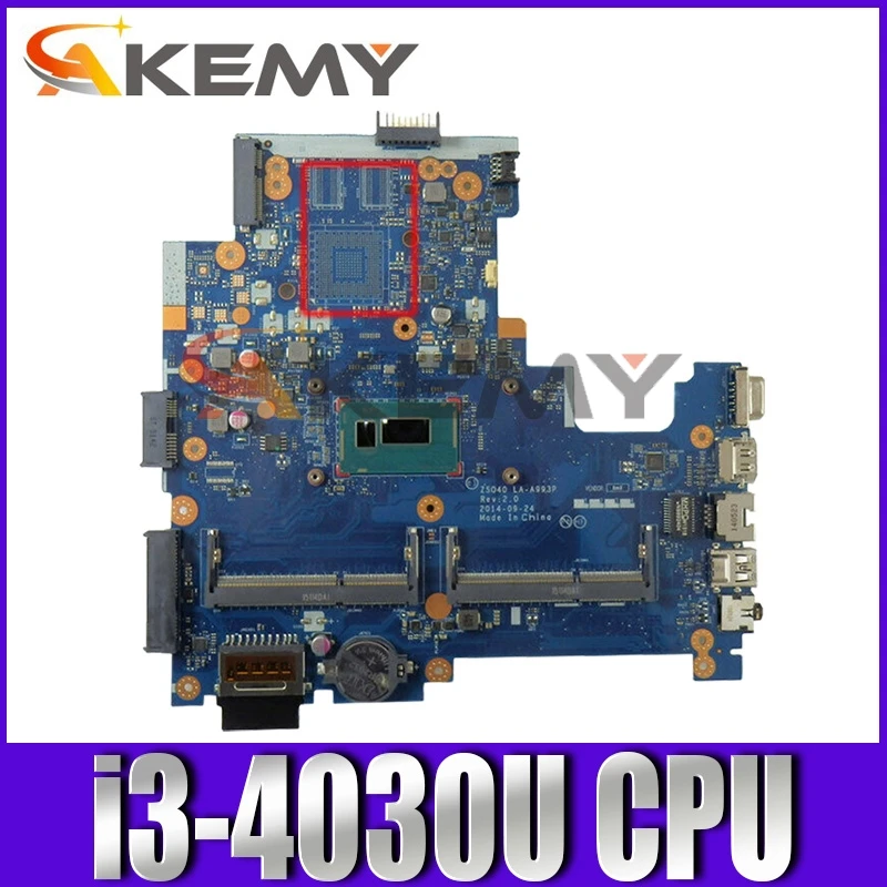 

100% working 100% hp 240 g3 14-r motherboard with i3-4030u cpu ZS040 LA-A993P 779956-601 779956-001 779956-501 tested ok