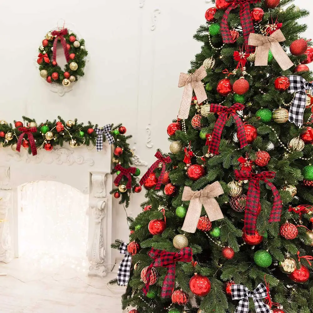 лента атласная 6 м/рулон клетчатая ленты из мешковины для поделок винтажная