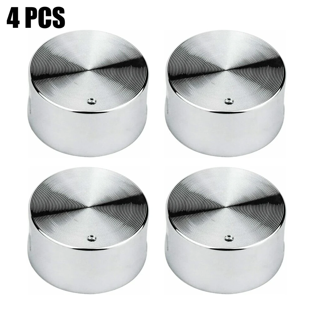 

4pcs 6mm Gas Stove Knob Universal Cooker Oven Control Switch Zinc Alloy Family Restaurant Kitchen Accessory