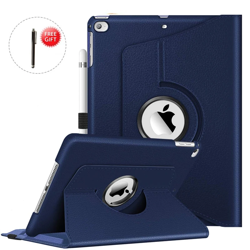 

360 Degree Rotating Case for iPad Air 2 Air 1 9.7'' Smart Leather Stand for iPad 9th Generation 10.2 mini 6 8.3 2021 Case Funda