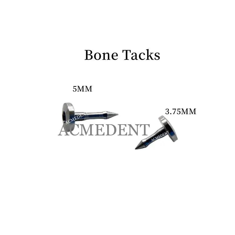 

Dental GBR Bone Tack Mini Screw Titanium Pins Guid Bone Regeneration Tac Membrane Fixation Surgical Implant Instruments 3.75/5mm