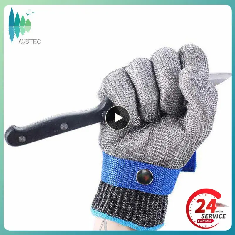 

Anti-cut Outdoor Angeln Handschuhe Messer Cut Beständig Schutz Touch Screen Anti-Slip Ultra-dünnen Stahl Draht Mesh Handschuhe