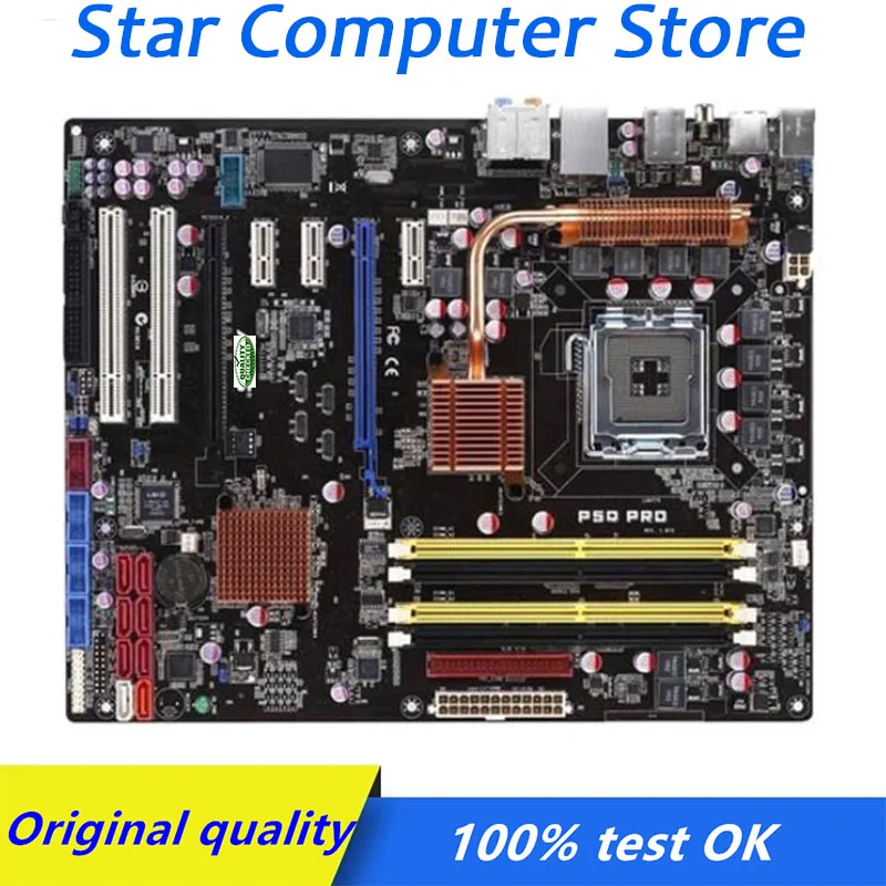 

For ASUS P5Q Pro Computer USB2.0 SATA2 Motherboard LGA 775 DDR2 P45 Desktop Mainboard Used